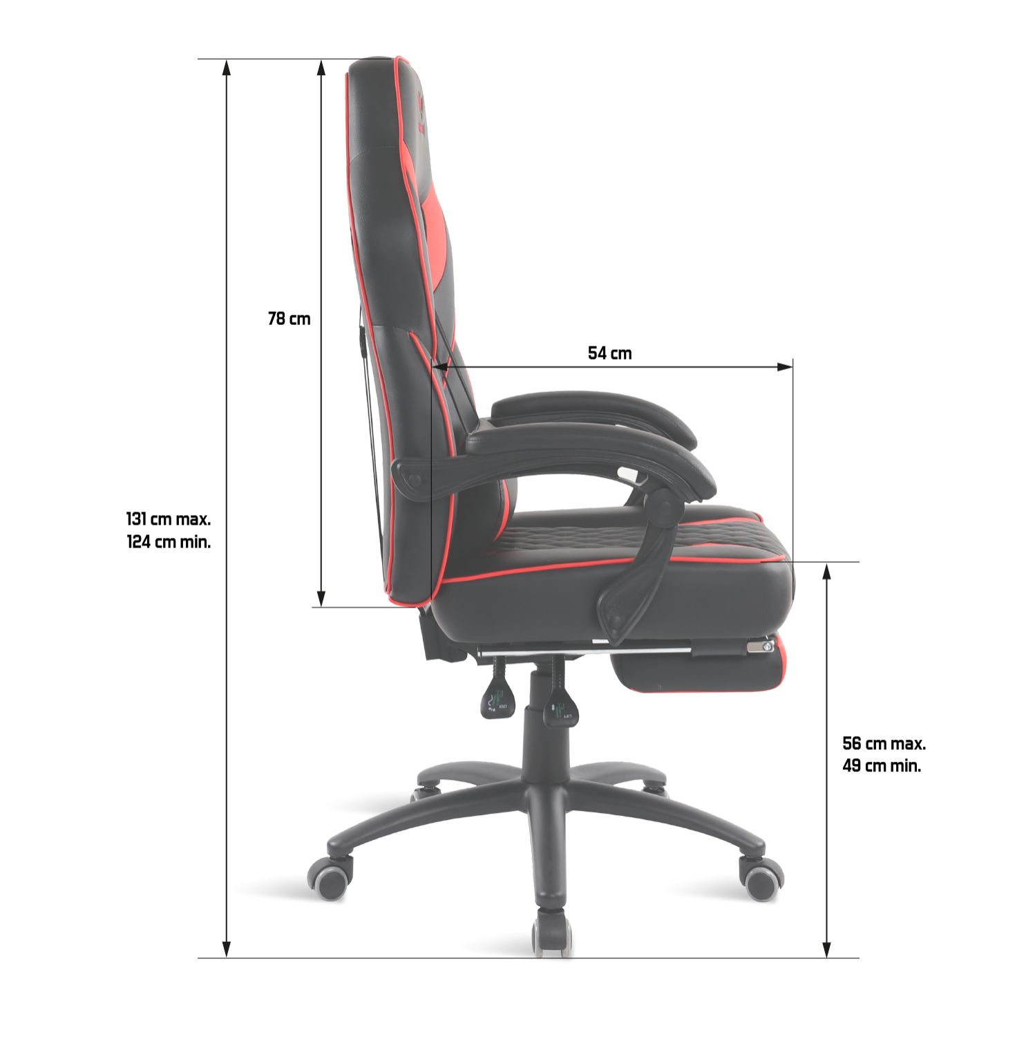 Matériels infor siège Gaming SOG Mustang Red infinytech Réunion 6
