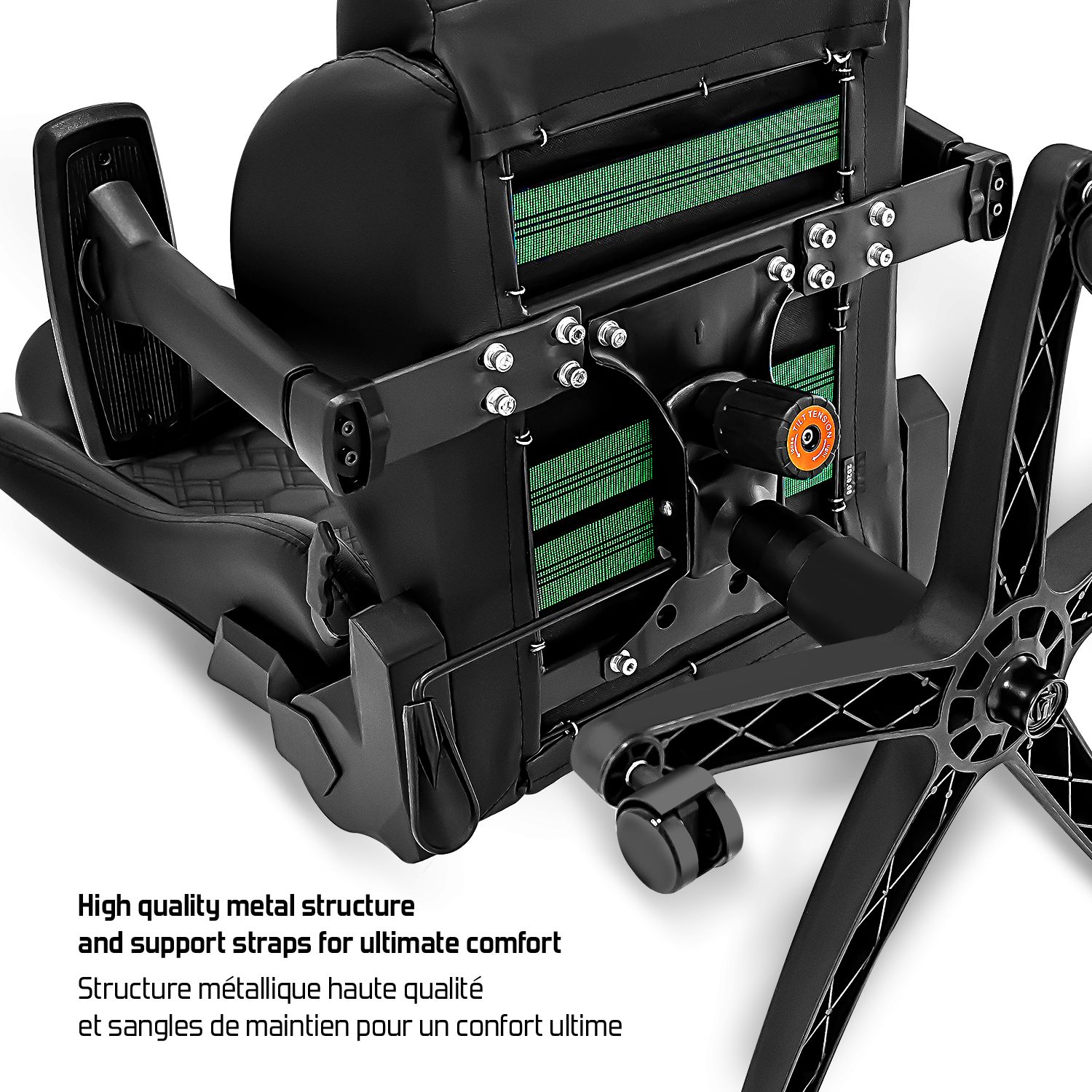 Matériels informatique siège Gaming SOG Blackhawk Noir infinytech Réunion 6