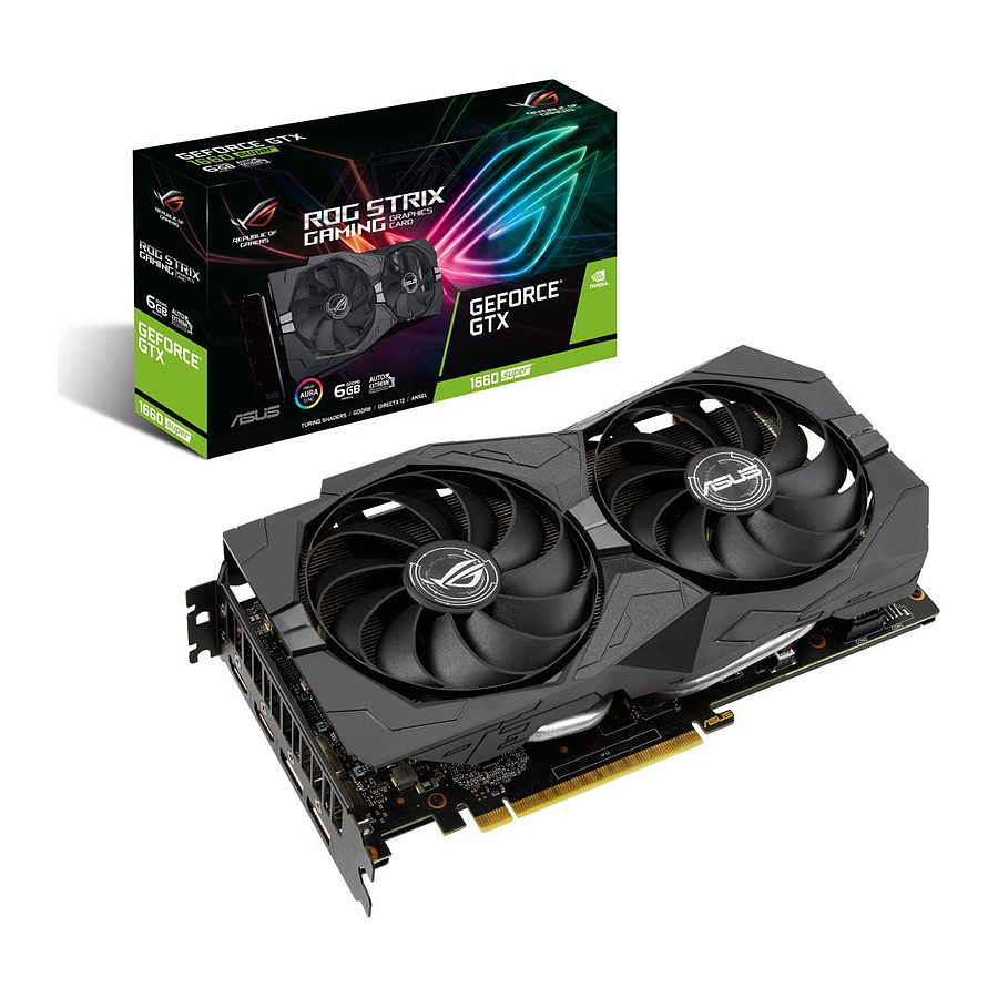 Matériels informatique carte graphique ASUS GeForce GTX 1660 SUPER ROG STRIX 6G infinytech Réunion 1