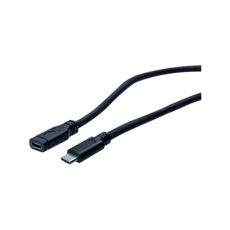 Rallonge USB 3.1 Type C - 1m - Noir - PILES 974