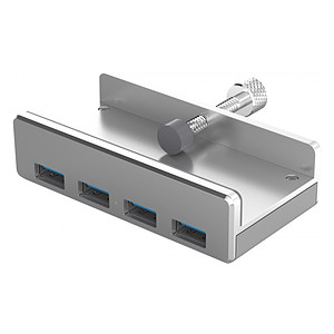Matériels informatique Hub 4 ports USB 3.0 DACOMEX HB504 Clipsable en aluminium infinytech Réunion 1