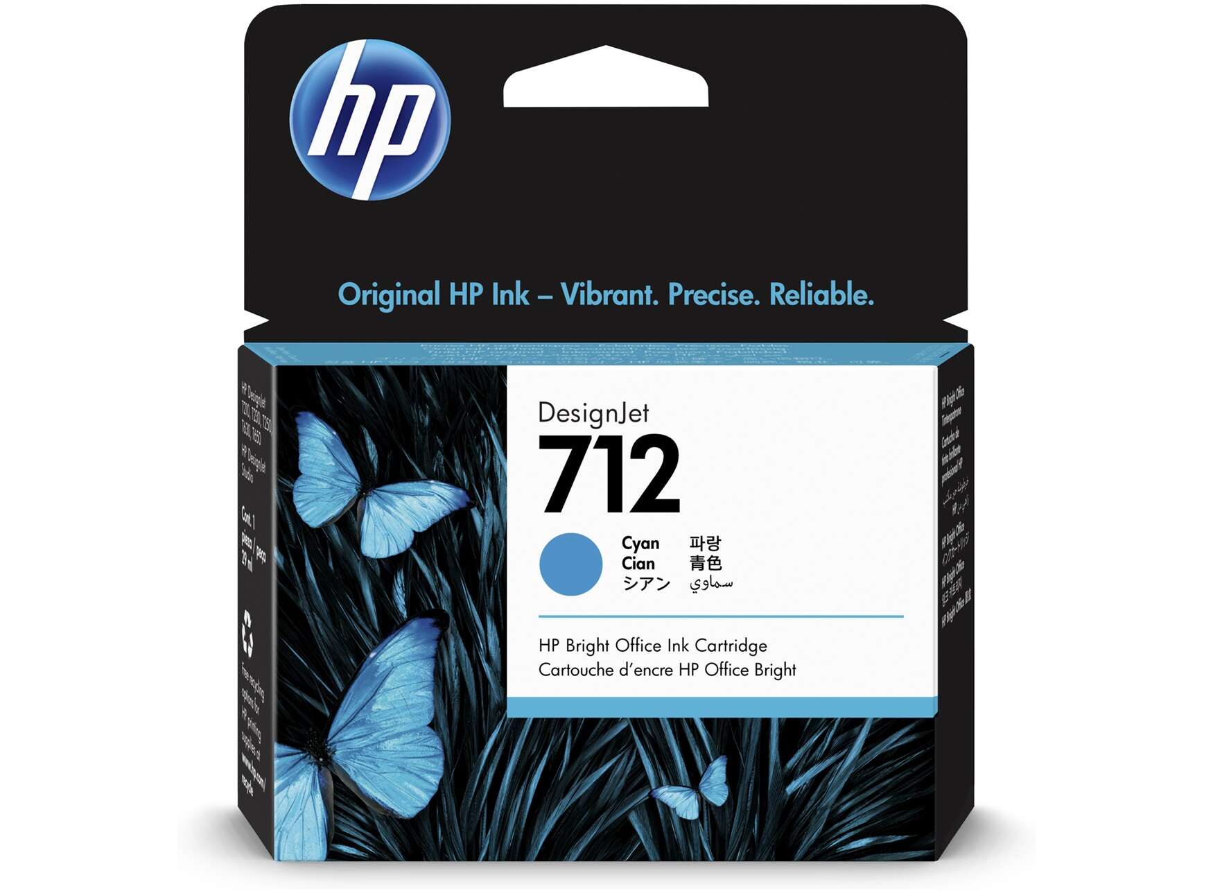 Consommables informatique cartouche dencre HP DesignJet 712 Cyan 3ED67A infinytech Réunion 1