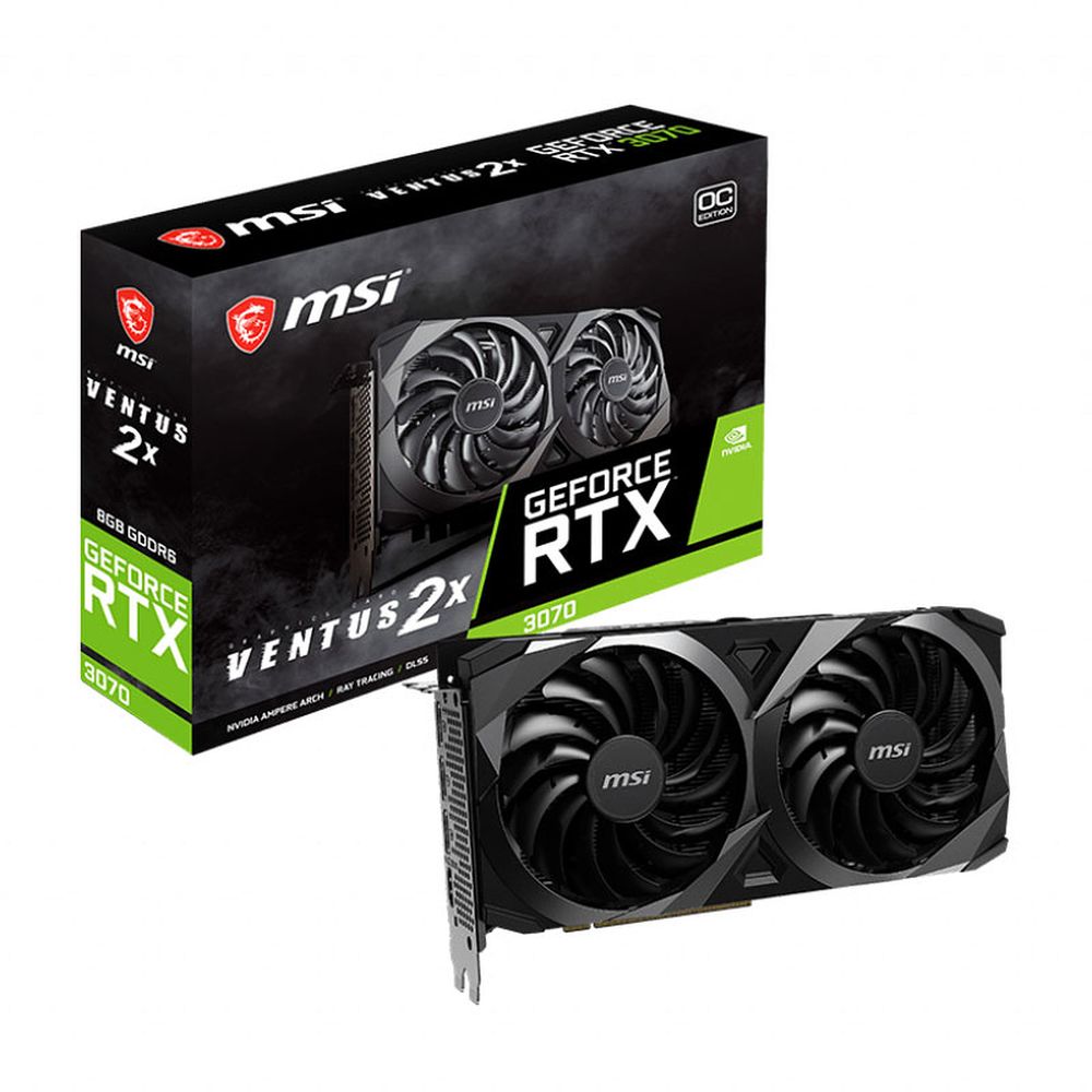 Matériels informatique carte graphique MSI GeForce RTX 3070 VENTUS 2X 8G OC infinytech Réunion 1