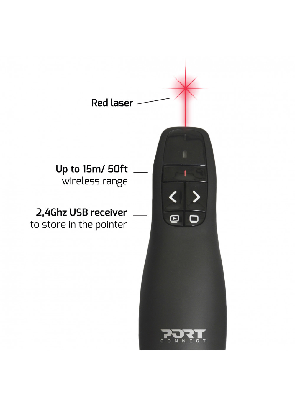 Matériels informatique pointeur laser sans fil PORT DESIGNS infinytech Réunion 3