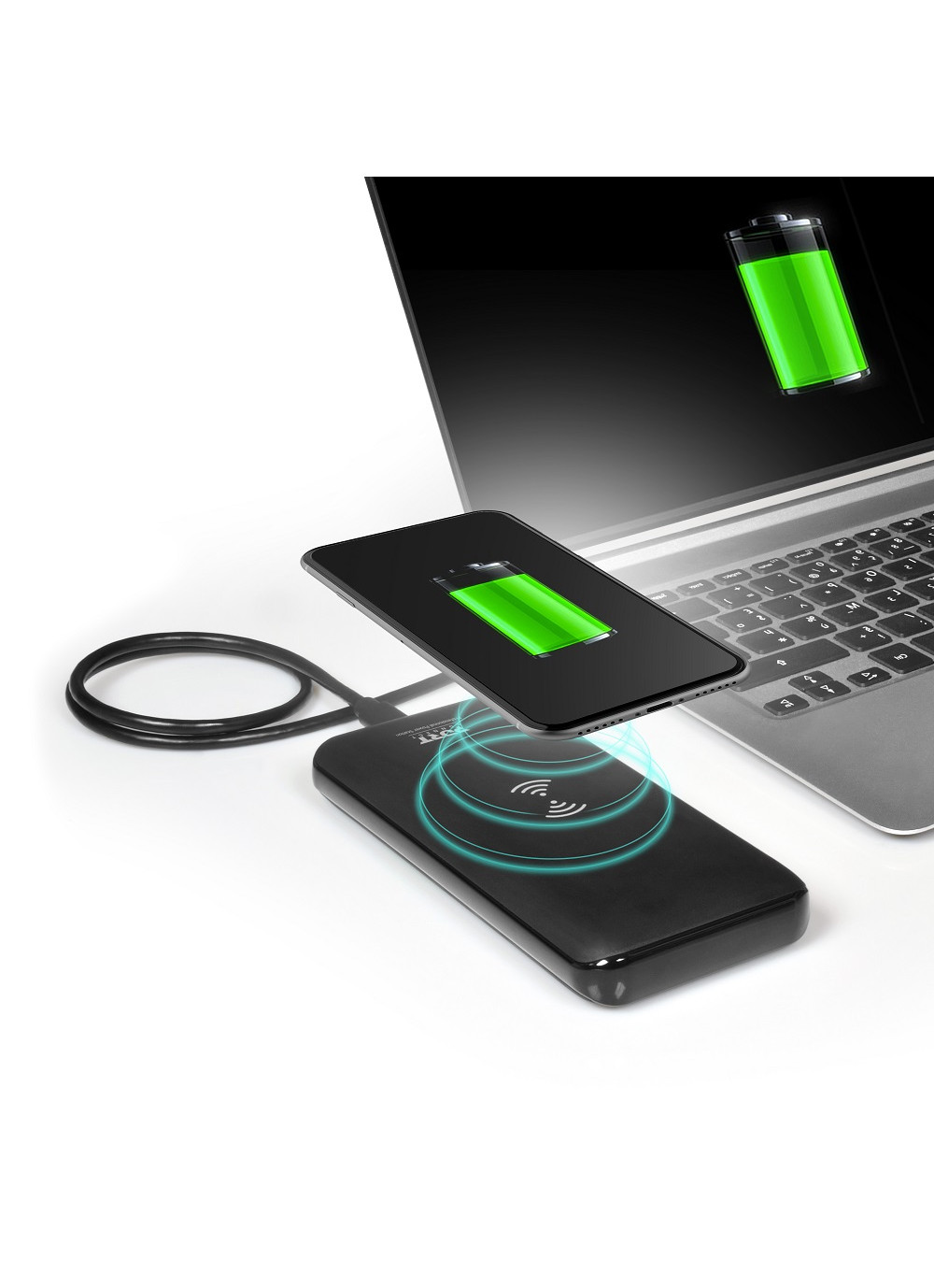 Matériels informatique batterie pour pc portable PORT DESIGNS 18000 MAH avec charge sans fil infinytech Réunion 5