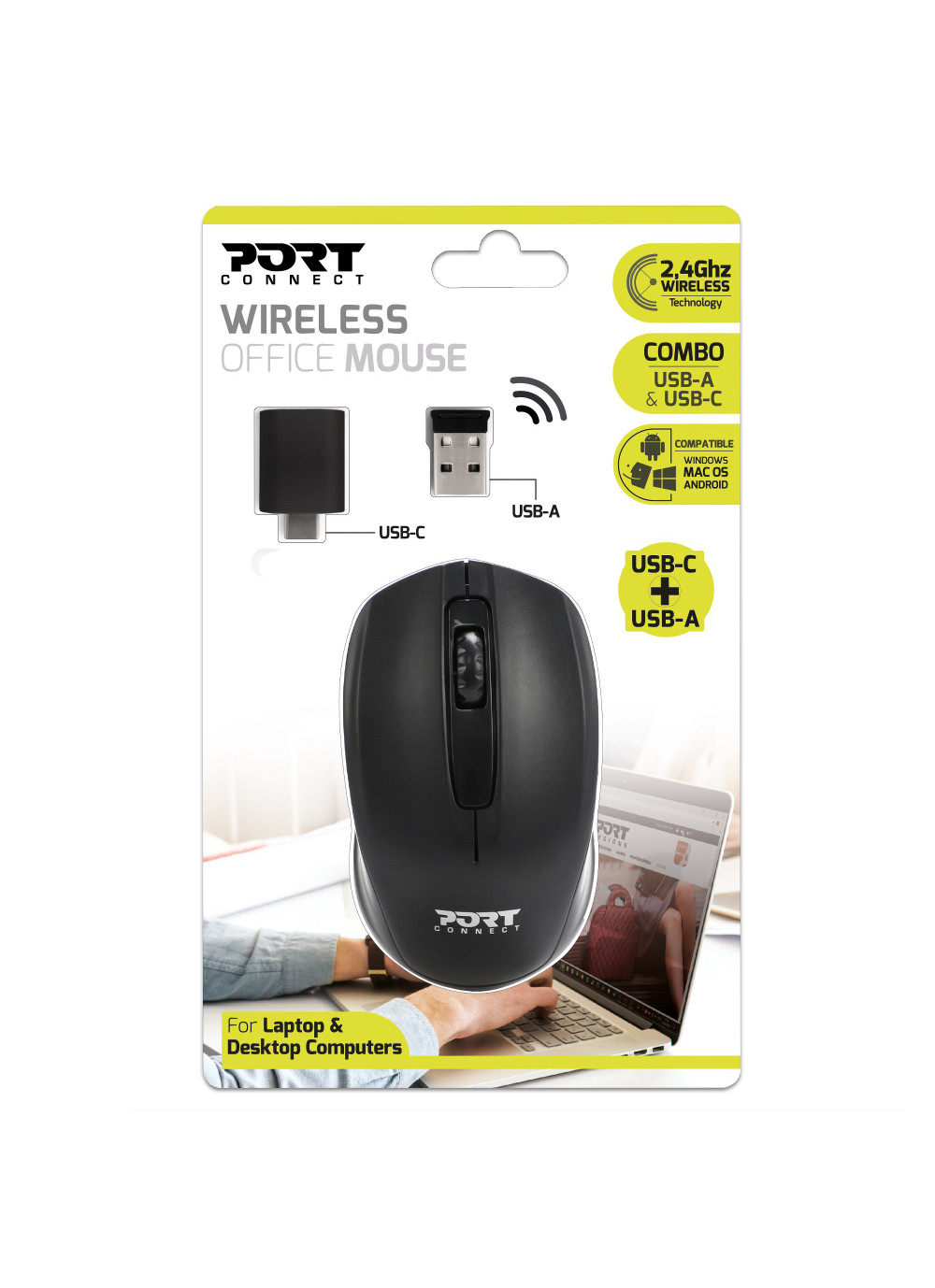 Matériels informatique souris PORT DESIGNS 900508 Sans Fil Noire infinytech Réunion 3
