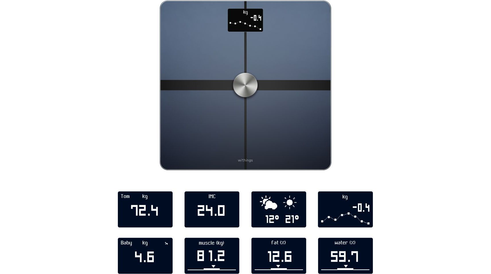 Pèse personne connecté Withings Body Plus Noir infinytech Réunion 3