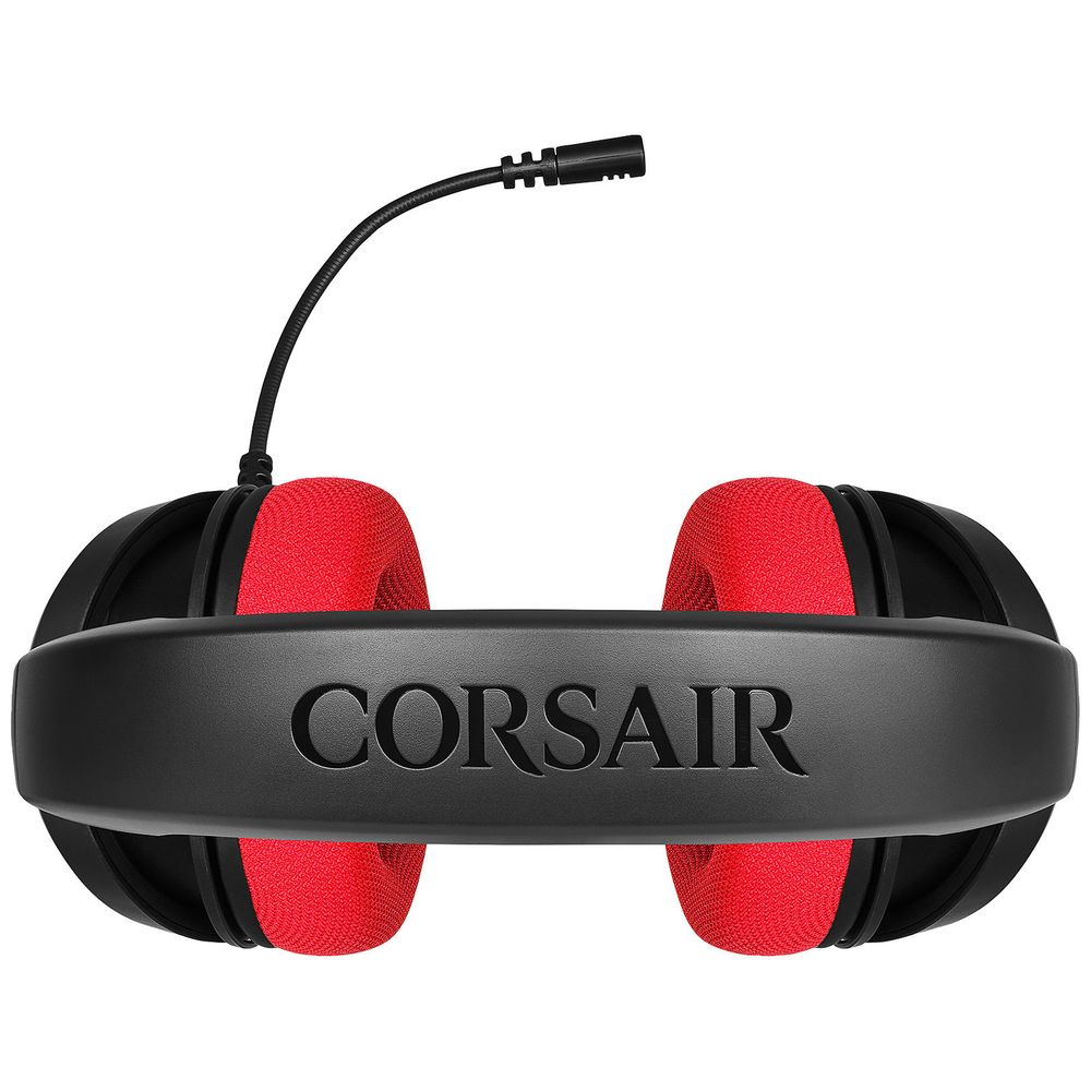 Matériels informatique casque micro CORSAIR HS35 Rouge infinytech Réunion 4