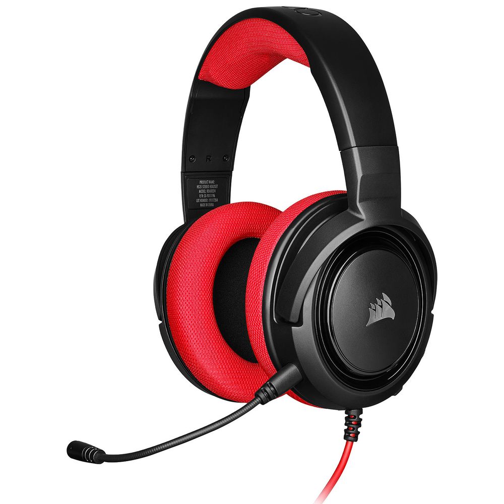 Matériels informatique casque micro CORSAIR HS35 Rouge infinytech Réunion 1