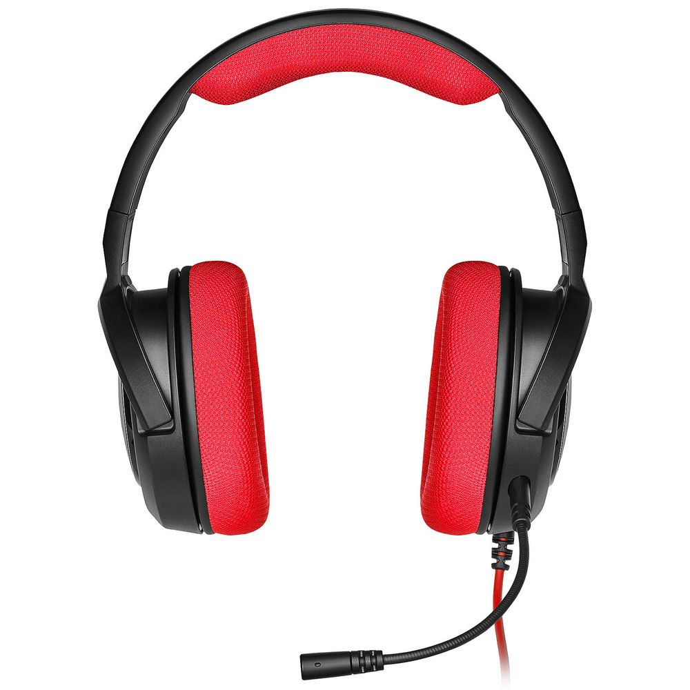 Matériels informatique casque micro CORSAIR HS35 Rouge infinytech Réunion 2