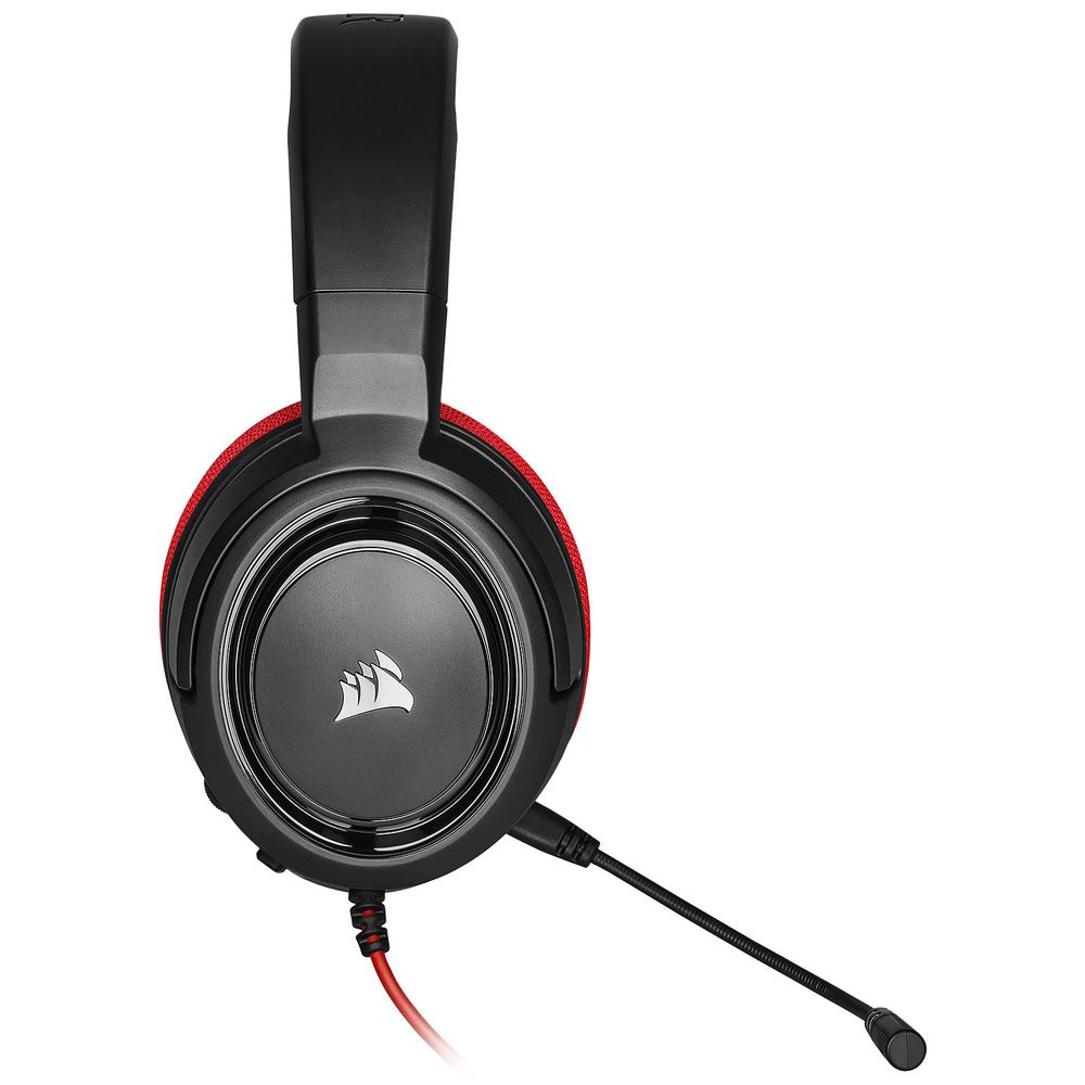 Matériels informatique casque micro CORSAIR HS35 Rouge infinytech Réunion 3