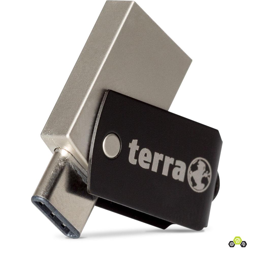 Clé USB 3.0 et USB-C TERRA USThree A+C 64 Go - infinytech-reunion