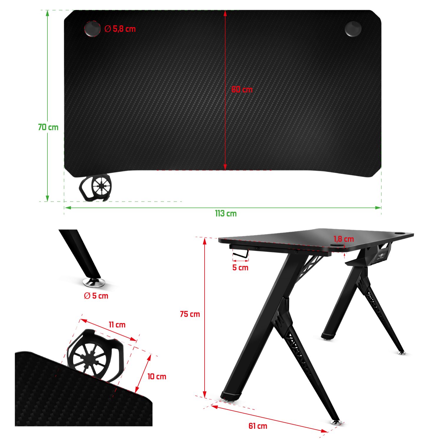 Matériels informatique bureau Gaming SPIRIT OF GAMER Headquarter 200 infinytech Réunion 6