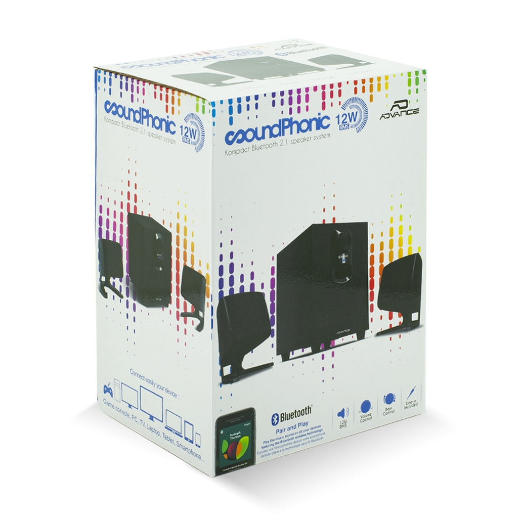 Matériels informatique haut-parleurs 2.1 SOUNDPHONIC LED Kompact Bluetooth infinytech Réunion 4
