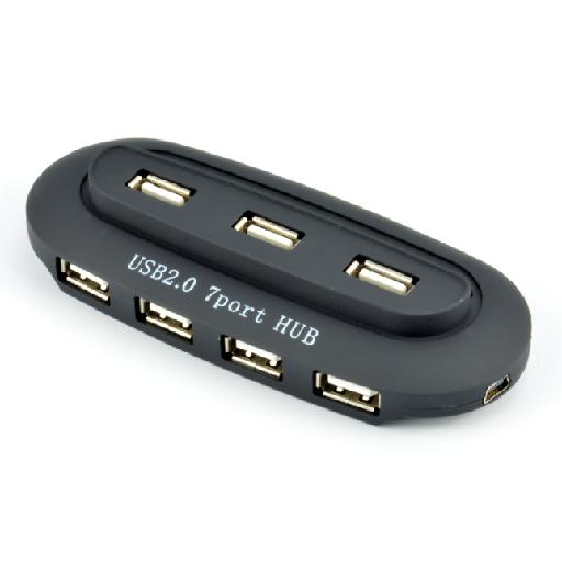 Hub USB 2.0 MCL 7 ports avec alimentation - infinytech-reunion