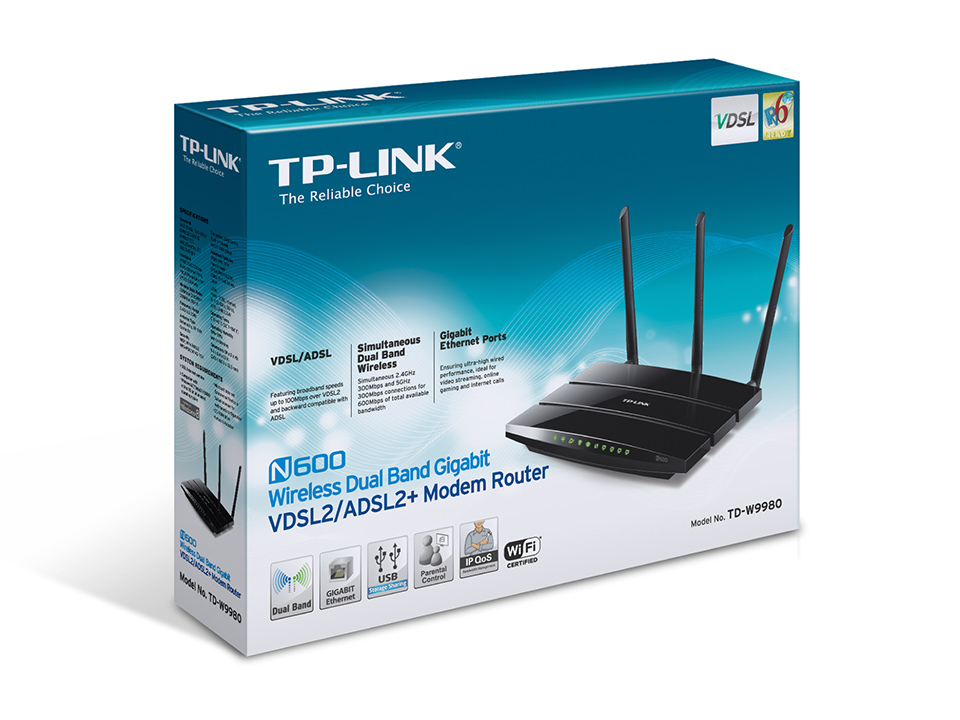 Matériels informatique modem routeur TP LINK TD-9980 N600 infinytech Réunion 3
