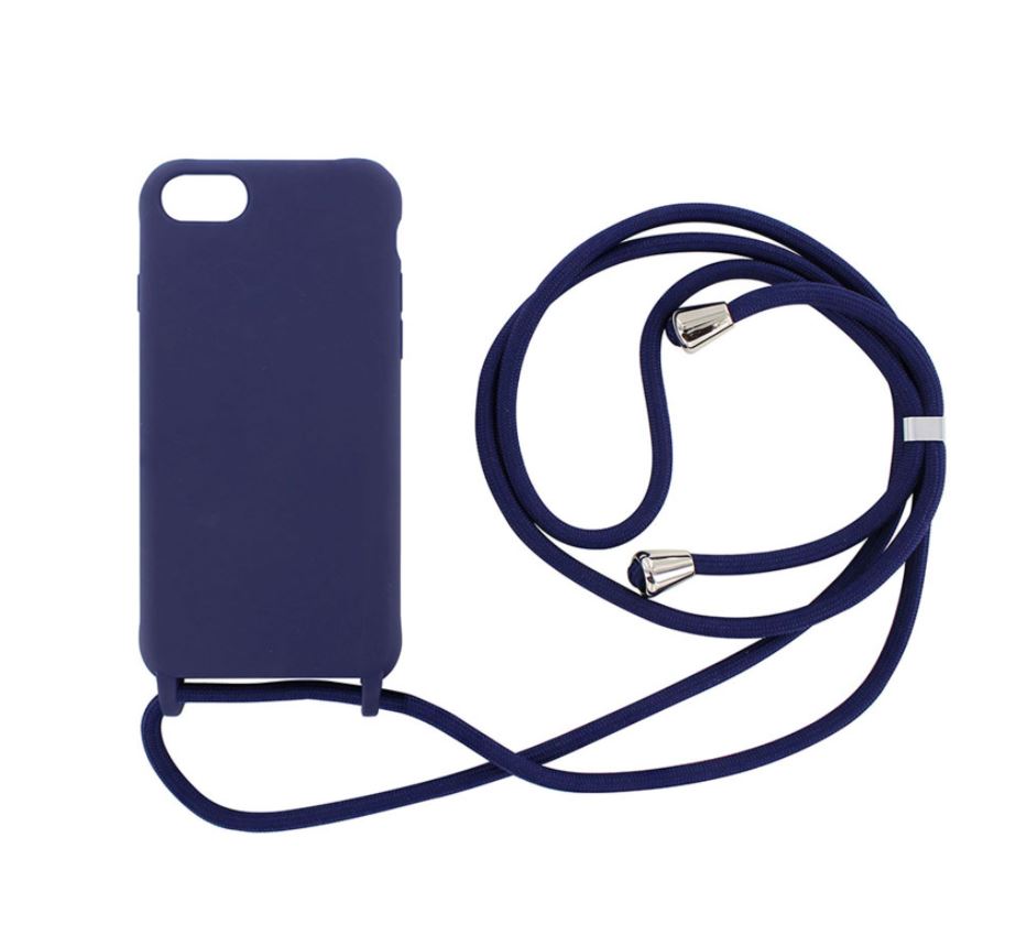 Coque avec cordon MOOOV iPhone 15 Plus Bleu
