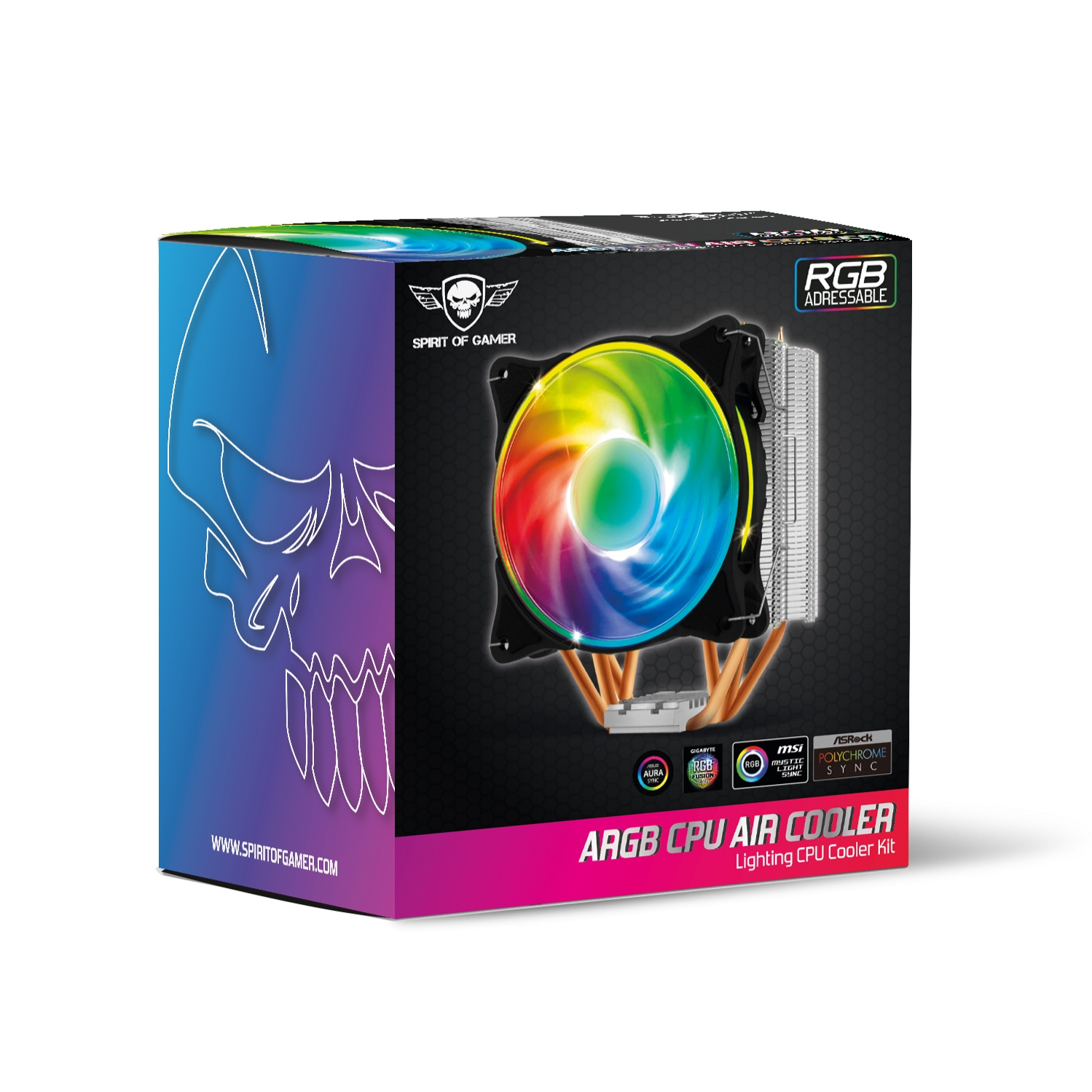 Matériels informatique ventirad SPIRIT OF GAMER AIRCOOLER 120 MM ARGB SOG-VR120RGB infinytech Réunion 6