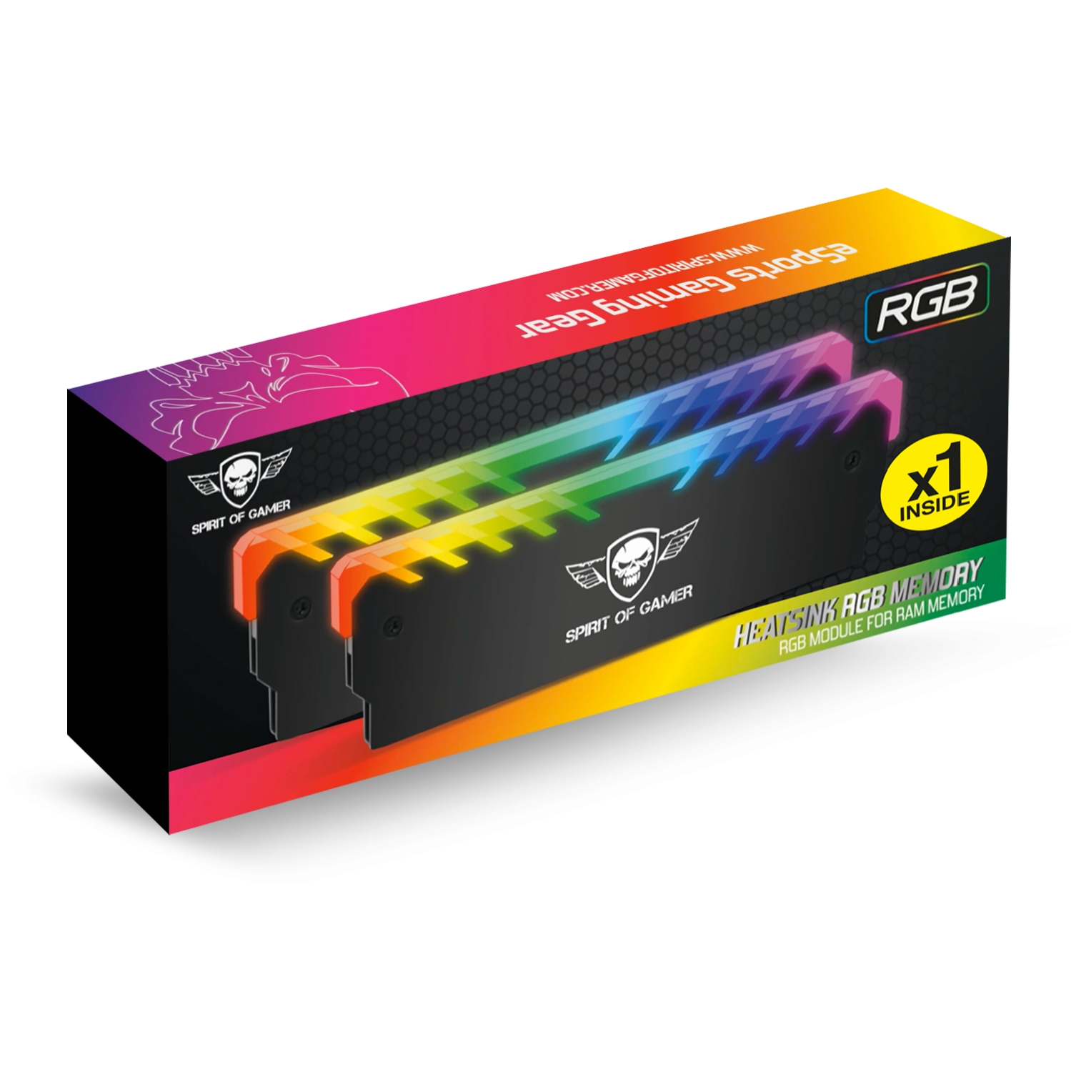 Matériels informatique dissipateur thermique SPIRIT OF GAMER HEATSINK RGB MEMORY infinytech Réunion 5