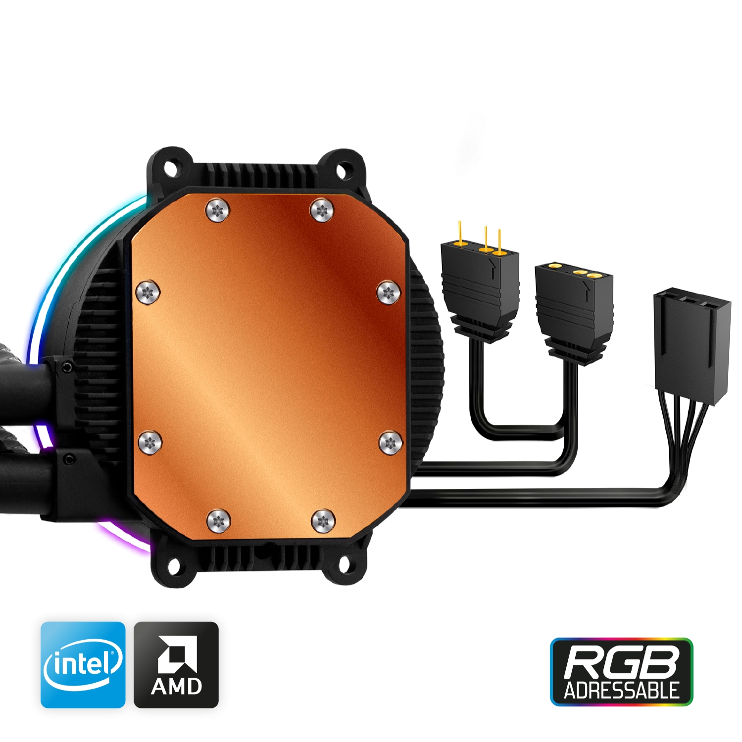 Matériels informatique watercooling SPIRIT Of GAMER LIQUID FORCE 120 MM ARGB SOG-LC120RGB infinytech Réunion 3