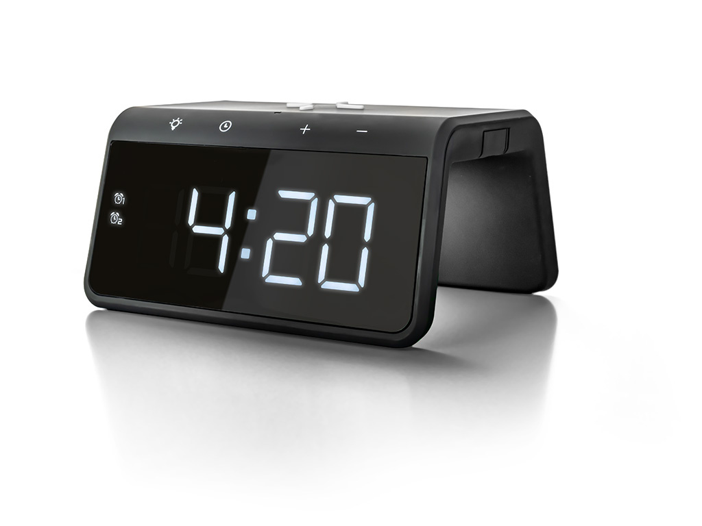 Petit électroménager radio réveil CALIBER HCG019QI-BA Noir infinytech Réunion 3