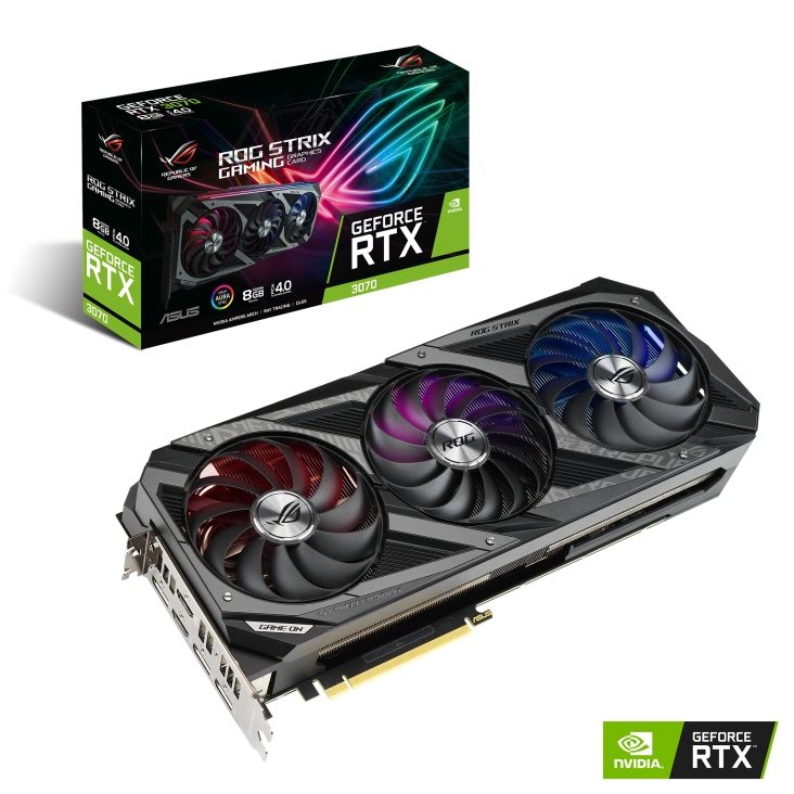 Matériels informatique carte graphique ASUS ROG STRIX RTX 3070 8G Gaming infinytech Réunion 1