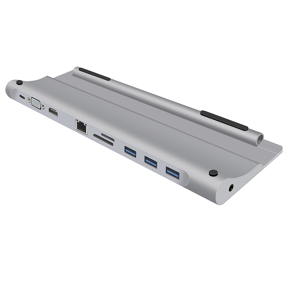 Matériels informatique station daccueil USB-C HEDEN HUBUSBC10PORT 10 ports infinytech Réunion 02