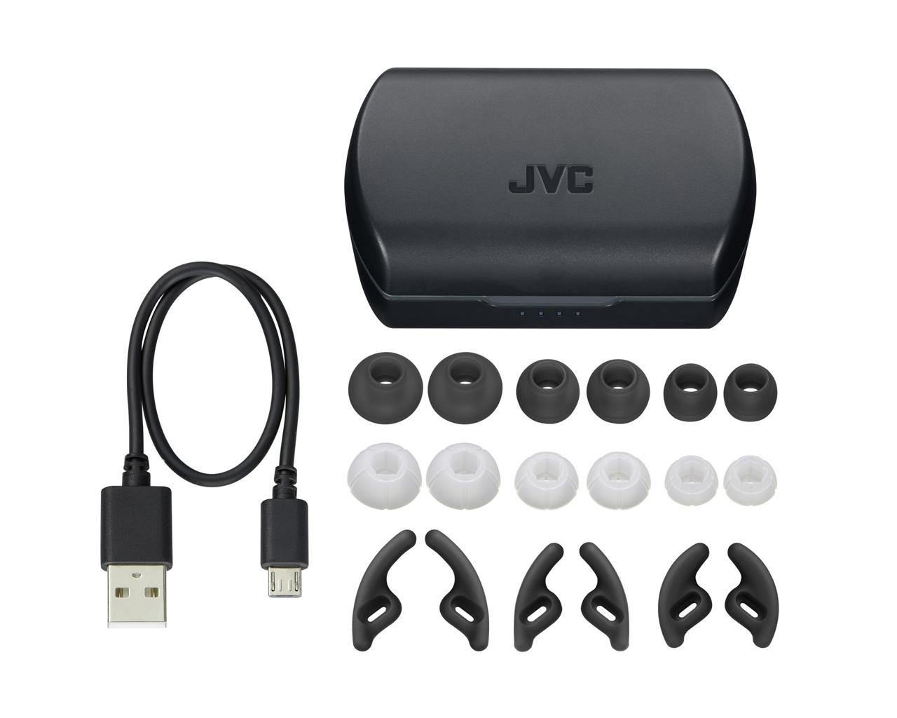 Matériels audio écouteurs sport sans fil JVC HAET45TP-B Noir infinytech Réunion 05