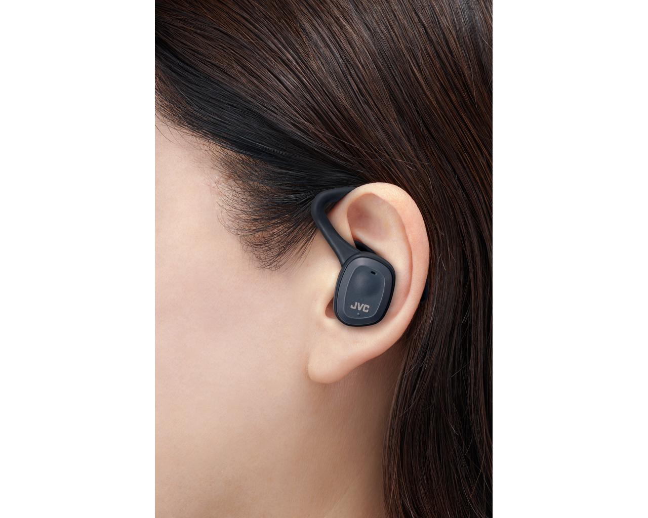 Matériels audio écouteurs sport sans fil JVC HAET45TP-B Noir infinytech Réunion 04