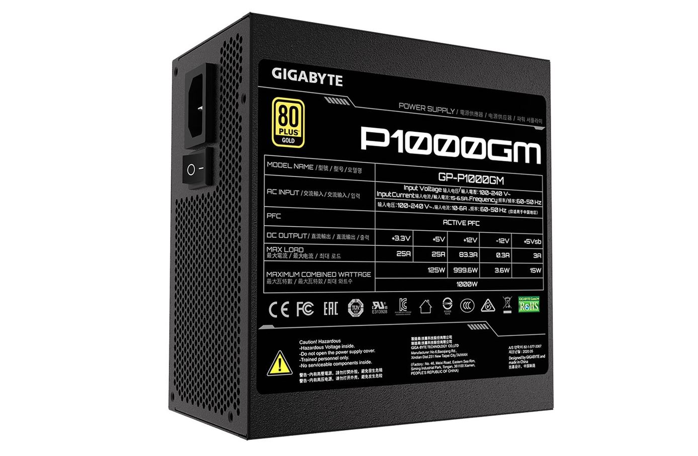 Matériels informatique alimentation GIGABYTE GP-P1000GM infinytech Réunion 03