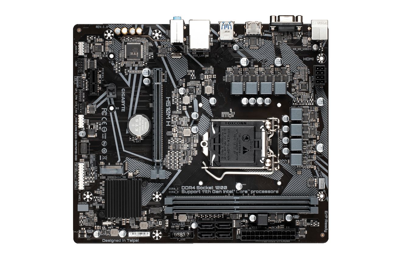 Matériels informatique carte mère GIGABYTE H510M H infinytech Réunion 02