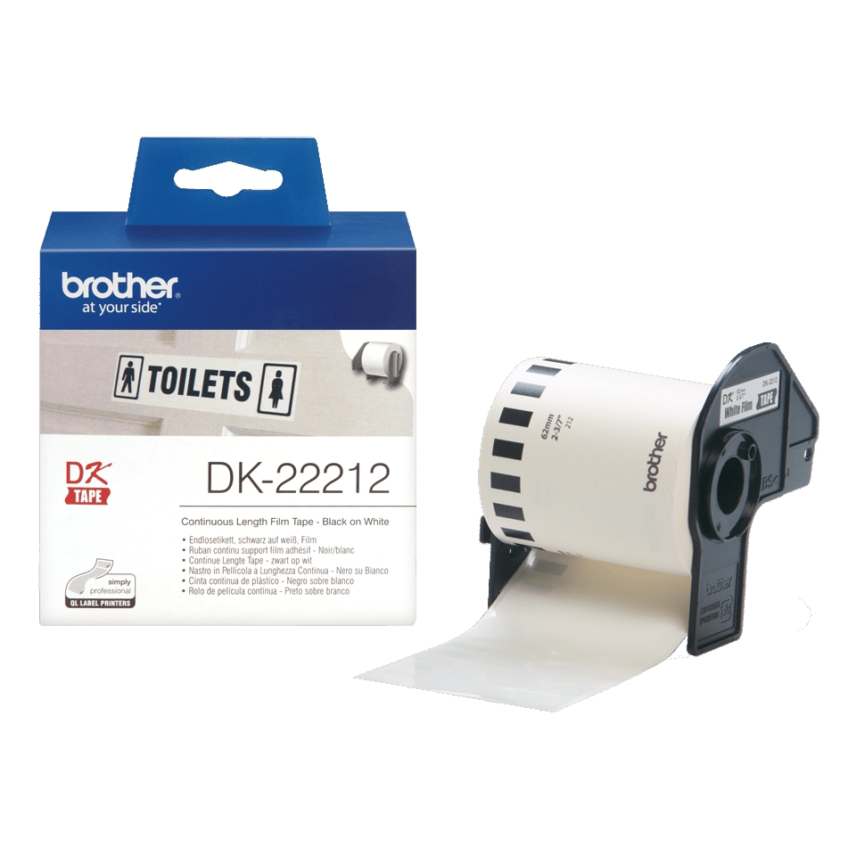 Consommables informatique rouleau de film continu BROTHER DK-22212 62mm infinytech Réunion 02