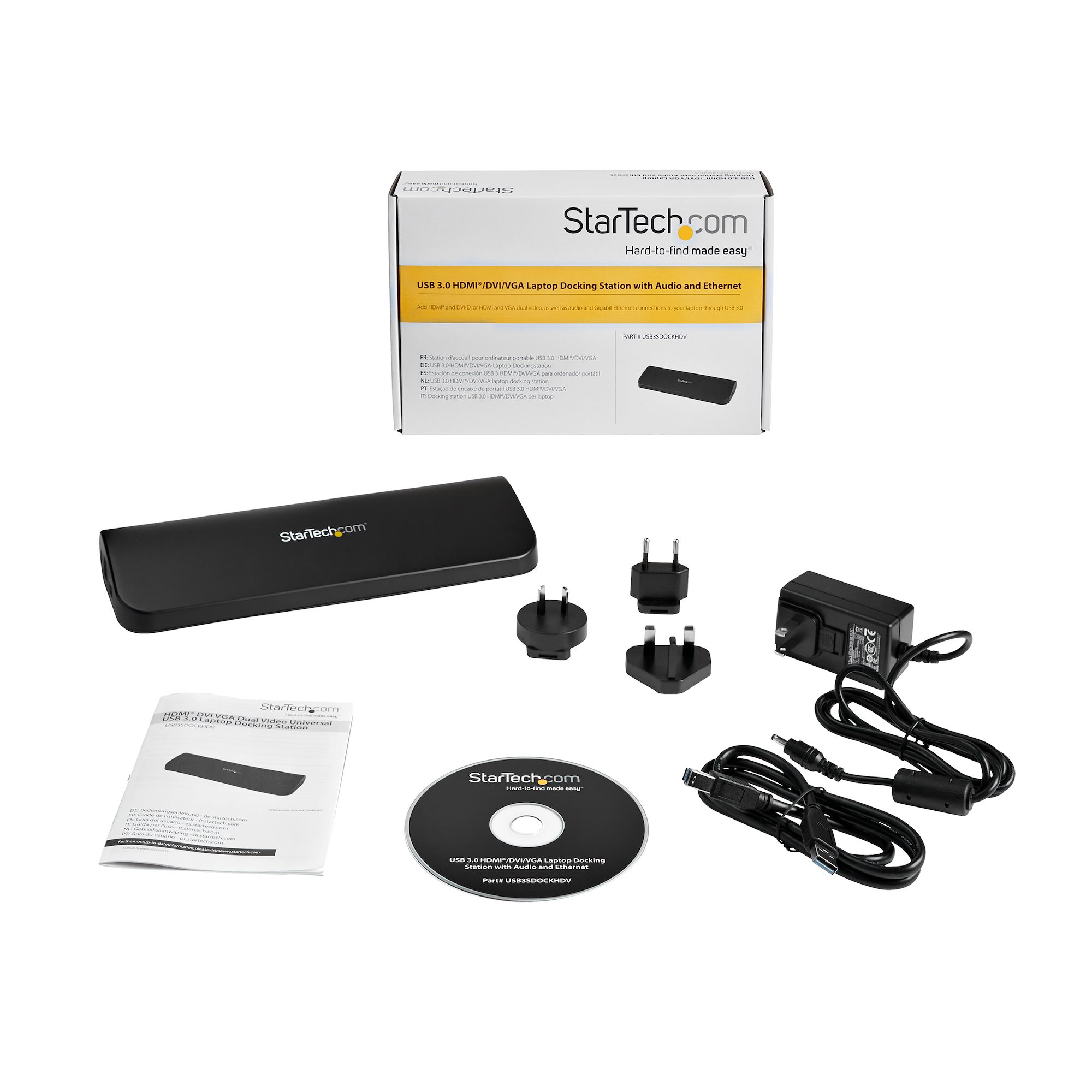 Matériels informatique station daccueil STARTECH USB3SDOCKHDV infinytech Réunion 04