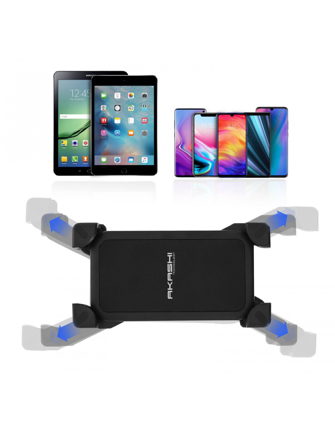 Accessoires téléphonie support vélo trottinette AKASHI pour smartphone 6.8 pouces infinytech Réunion 03