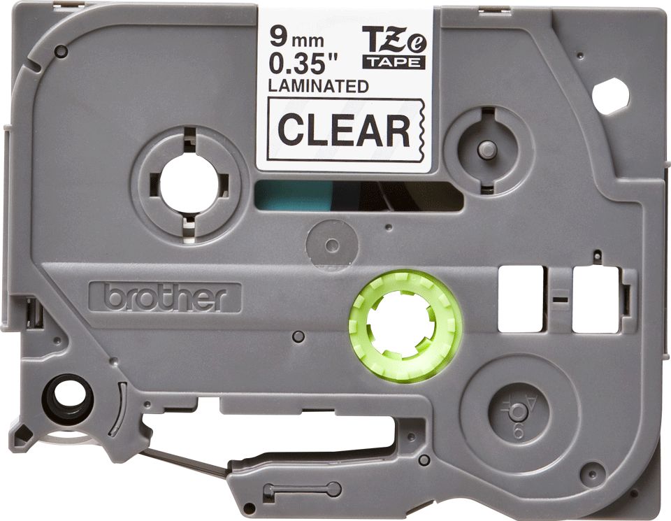 Consommables informatique cassette à ruban pour étiqueteuse BROTHER TZe-121 Transparent 9 mm infinytech Réunion 02