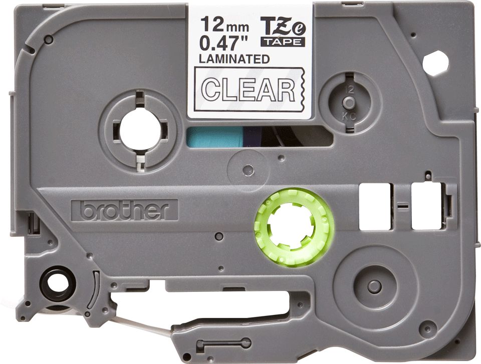 Consommables informatique cassette à ruban pour étiqueteuse BROTHER TZe-135 Blanc sur Transparent 12 mm infinytech Réunion 02