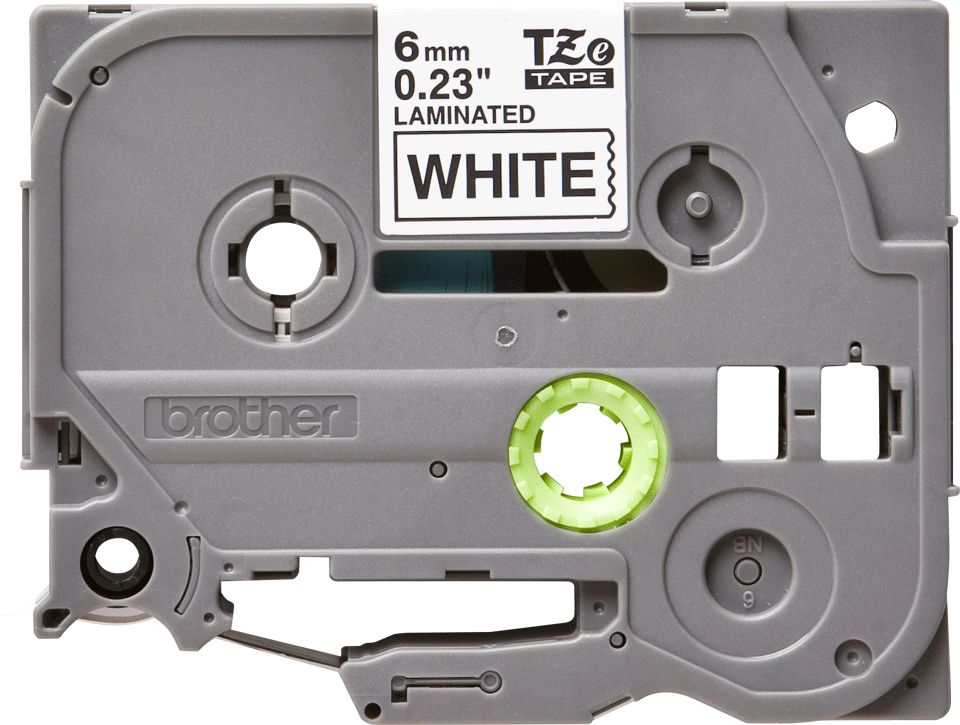Consommables informatique cassette à ruban pour étiqueteuse BROTHER TZe-211 Noir sur Blanc 6 mm infinytech Réunion 02