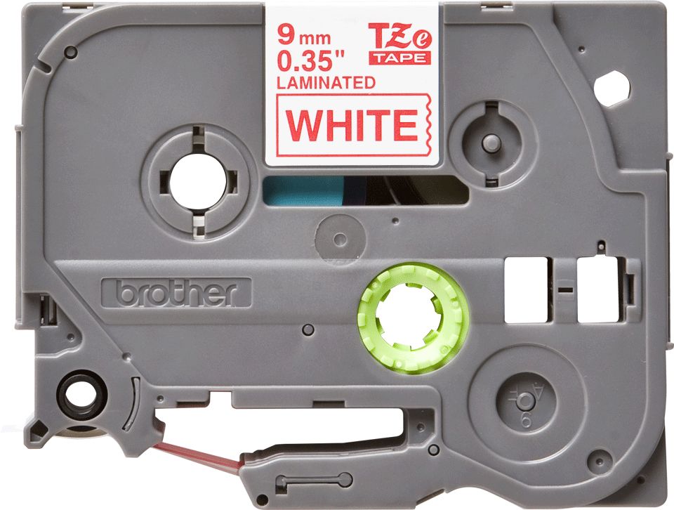 Consommables informatique cassette à ruban pour étiqueteuse BROTHER TZe-222 Rouge sur Blanc 9 mm infinytech Réunion 02