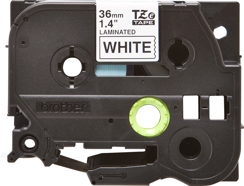 Consommables informatique cassette à ruban BROTHER TZe-261 Noir sur blanc 36mm infinytech Réunion 02