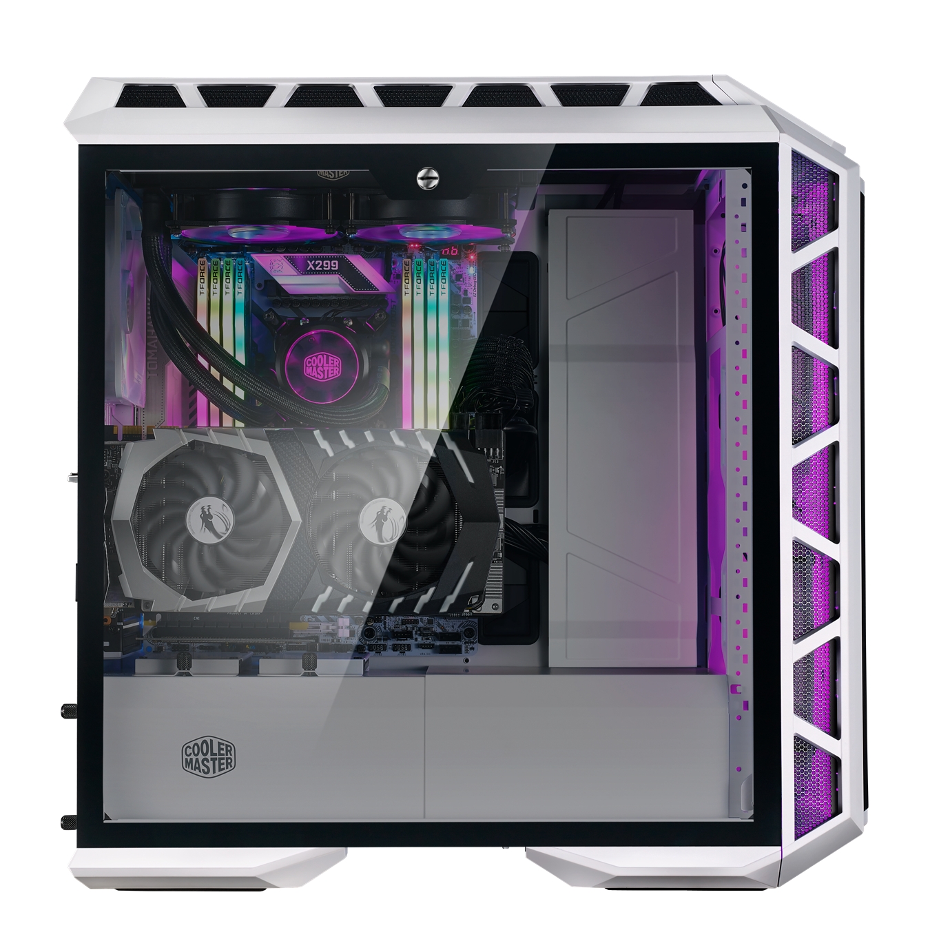 Matériels informatique boitier COOLER MASTER MasterCase H500P Mesh Blanc infinytech Réunion 04