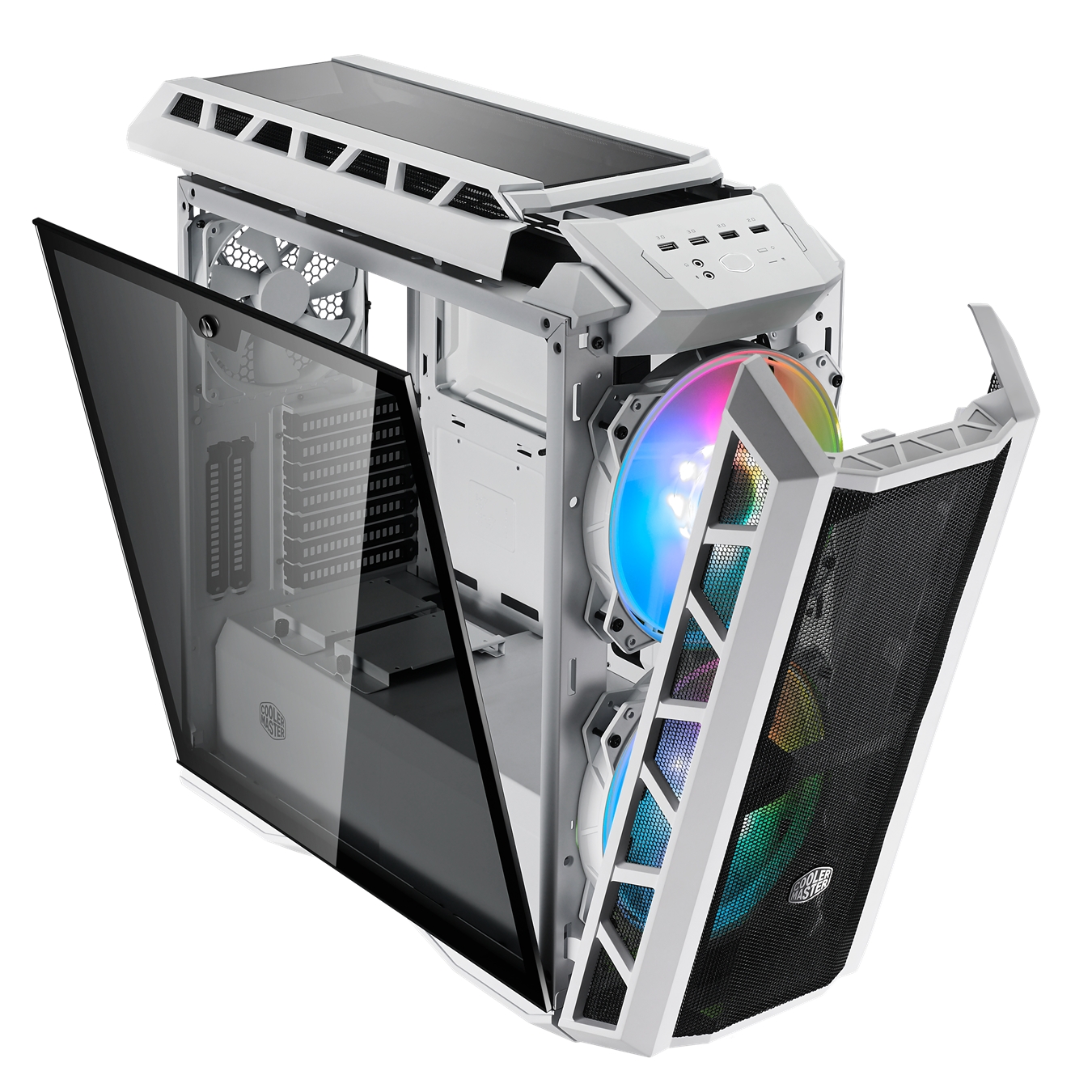 Matériels informatique boitier COOLER MASTER MasterCase H500P Mesh Blanc infinytech Réunion 02