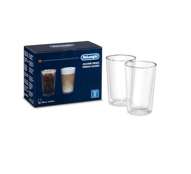 Set De 4 Verres Isothermes Intirilife - Verre Borosilicate Soufflé - 250-300ml - Pour Café, Thé, Cocktails