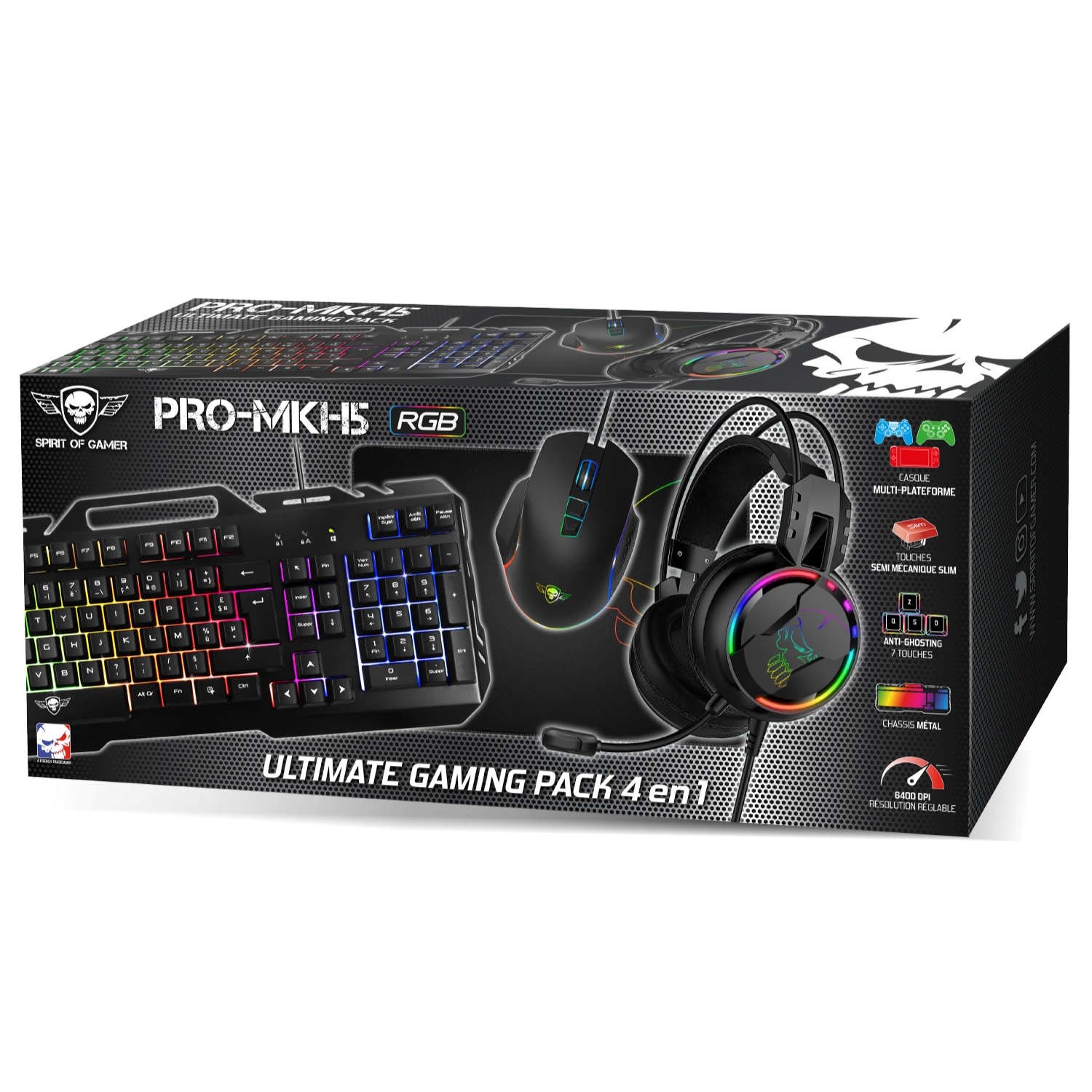 Matériels informatique Pack Spirit Of Gamer PRO-MKH5 infinytech Réunion 06