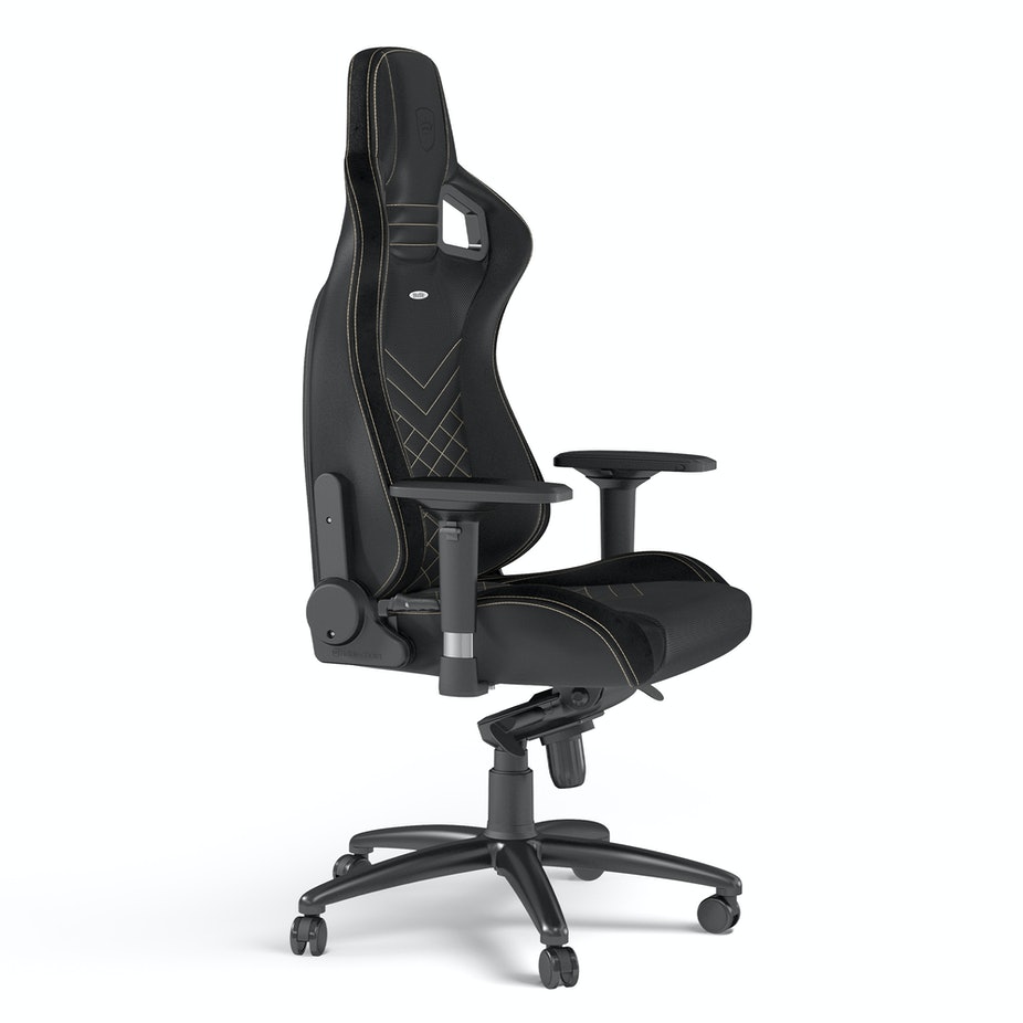 Matériels informatique siège Gaming NOBLECHAIRS EPIC Noir Gold infinytech Réunion 05