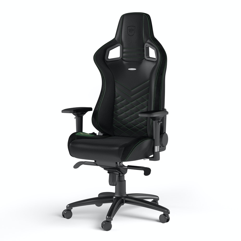 Matériels informatique siège Gaming NOBLECHAIRS EPIC Noir Vert infinytech Réunion 01