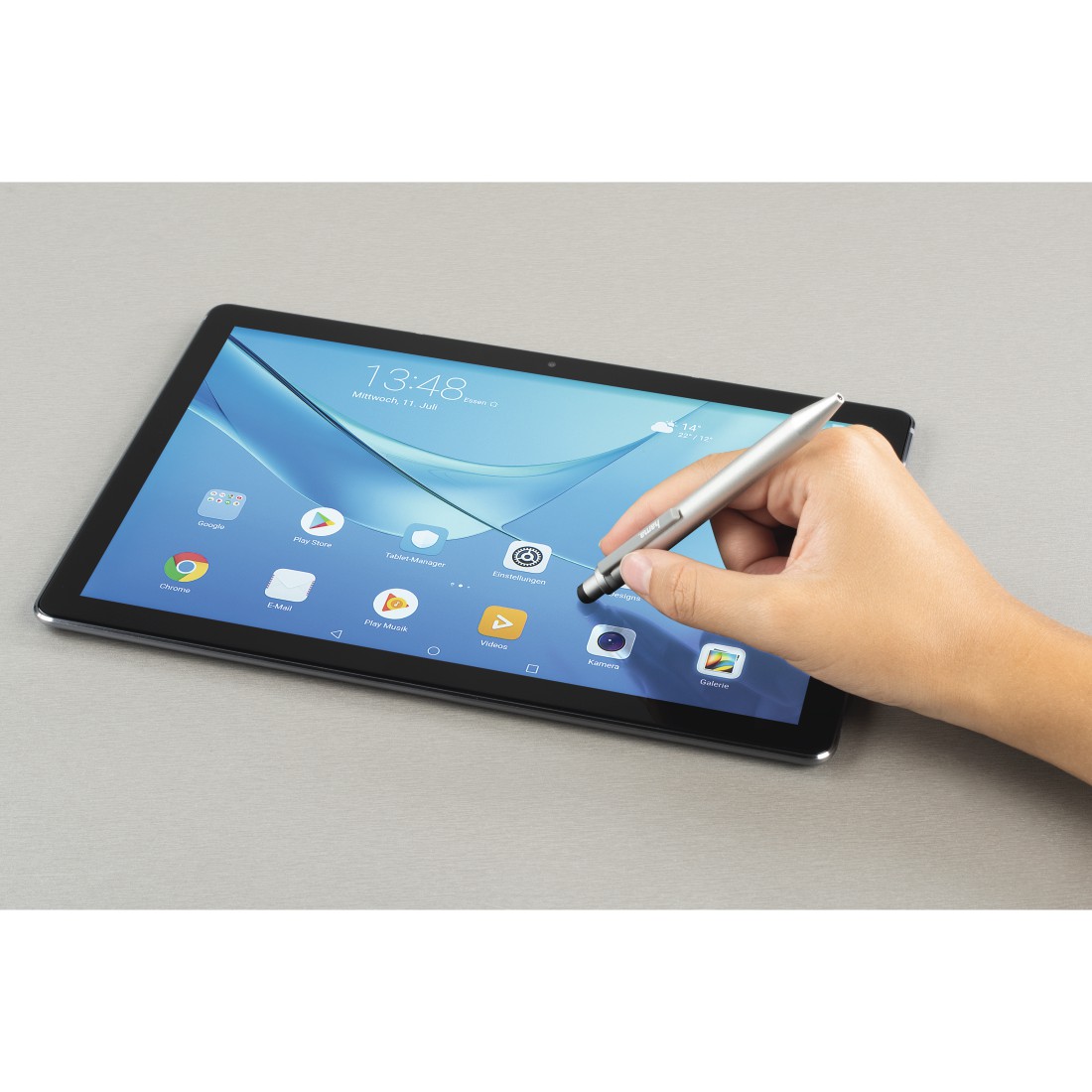 Accessoires informatique stylep 2 en 1 Mini HAMA pour tablettes et smartphones Argent infinytech Réunion 02