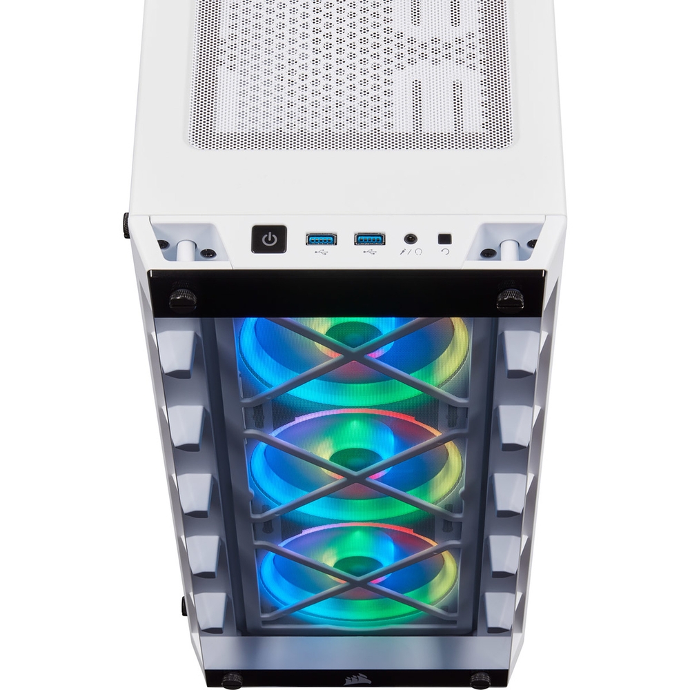 Matériels informatique boitier CORSAIR iCUE 465X RGB Blanc infinytech Réunion 03