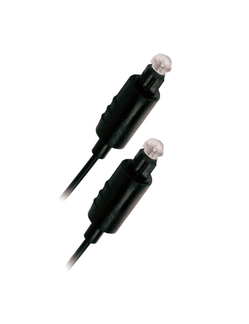 Matériels informatique câble fibre optique APM 416014 Toslink Mâle Mâle 2m Noir infinytech Réunion 01