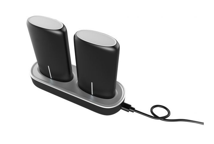 Accessoires téléphonie dock de charger avec 2 batteries de 5000 mAh VOLKANO Duplo Series Dual infinytech Réunion 01