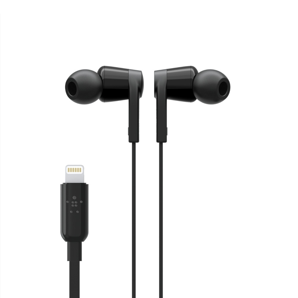 Matériels audio écouteurs BELKIN avec connecteur Lightning Noir infinytech Réunion 05